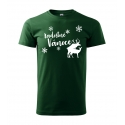 Pánské triko - Radostné Vánoce s jeleny