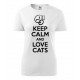 Dámské tričko - Keep calm and love cats