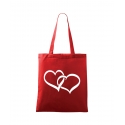 Plátěná taška - Spojená srdce