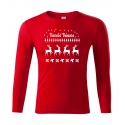 Pánské triko - Veselé Vánoce "svetr se sobem"