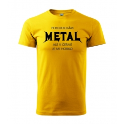 Pánské triko - Poslouchám METAL